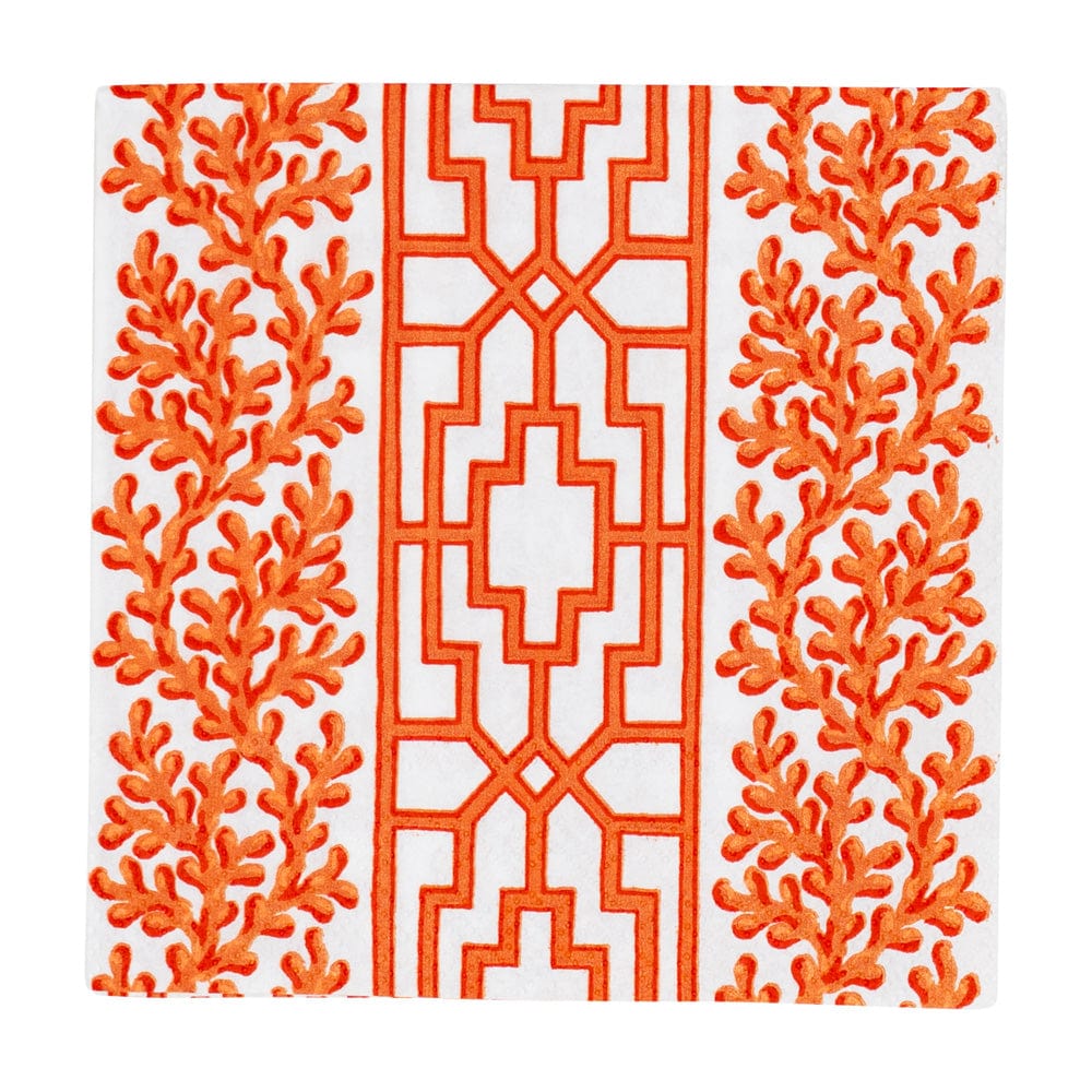 Coral & Trellis Cocktail Napkins