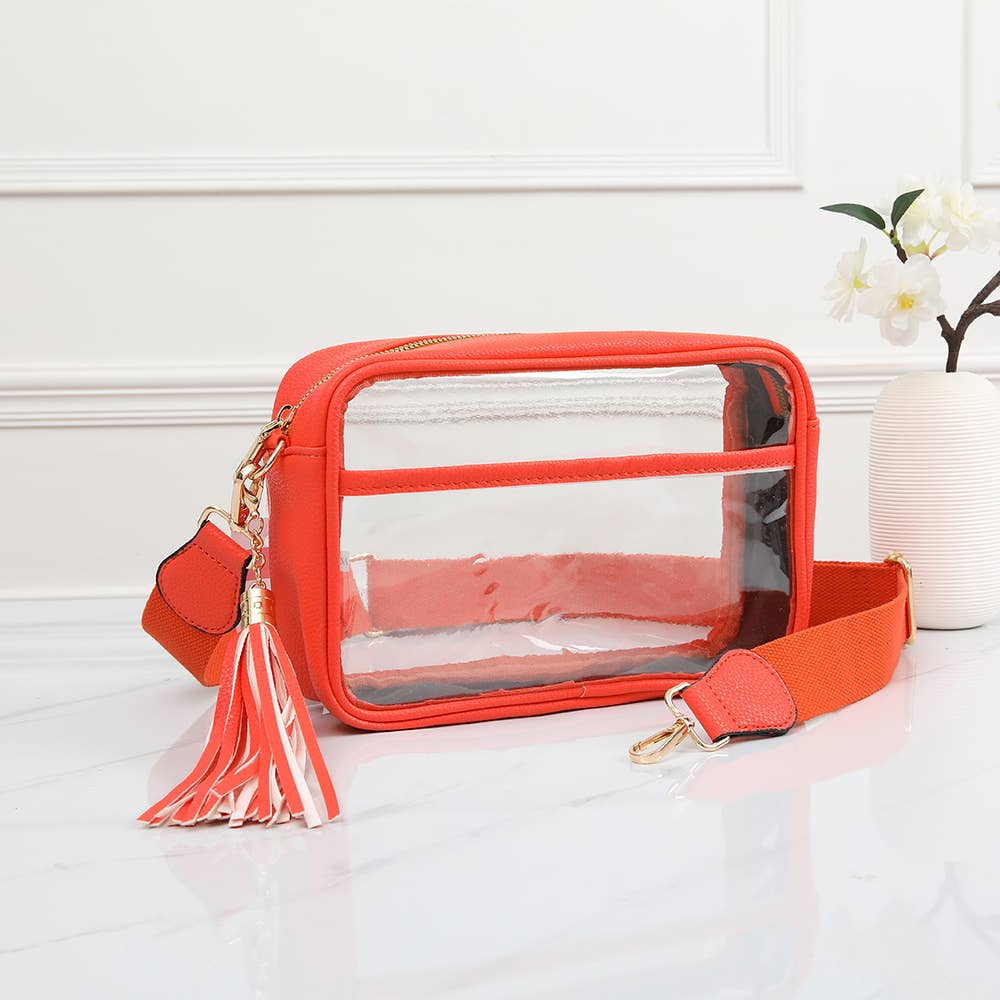 Orange Stadium Clear Bag – Rectangle