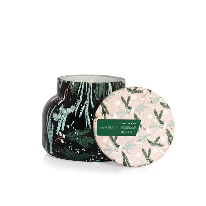 Seasonal - Candle - Crystal Pine  - 8 oz. Jar - lid removed 