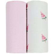 2-Pack Swaddle Blanket Set – Watermelon