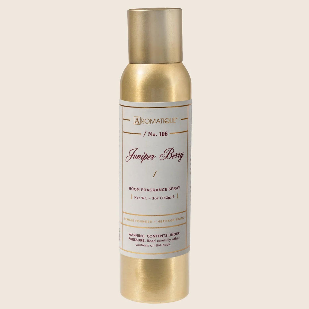 Seasonal - Room Spray - Juniper Berry - 5 oz. Gold Spray bottle with white label. 