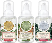 Seasonal - Mini Foaming Hand Soap set of 3 - Holiday, Spruce, Winter Garden with white background 