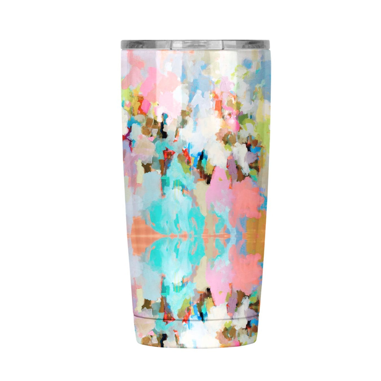 Tumbler - Brooks Ave. - 20 oz.- this is a picture of a colorful brooks Ave design on a tumbler with a white background 
