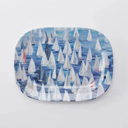 Kim Hovell Art Large Melamine Platter – Race Day