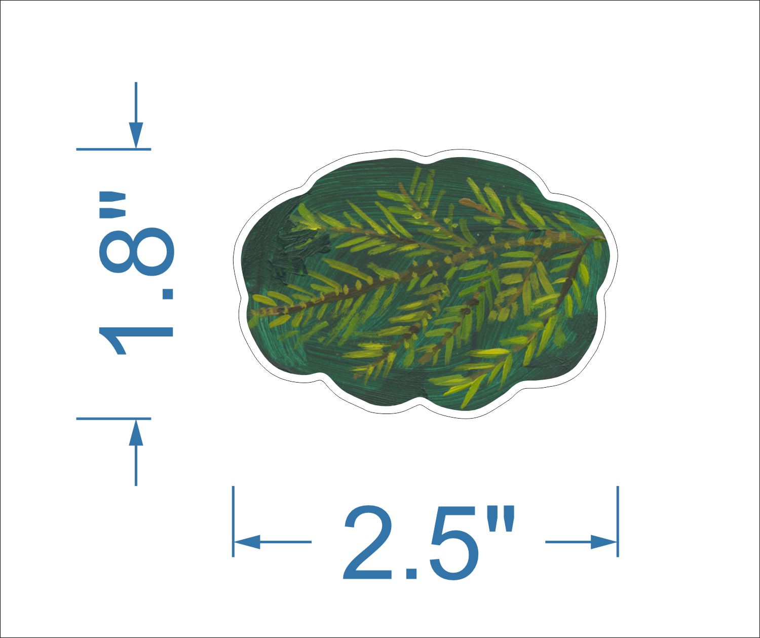 Pine Pattern Acrylic Stand | Small
