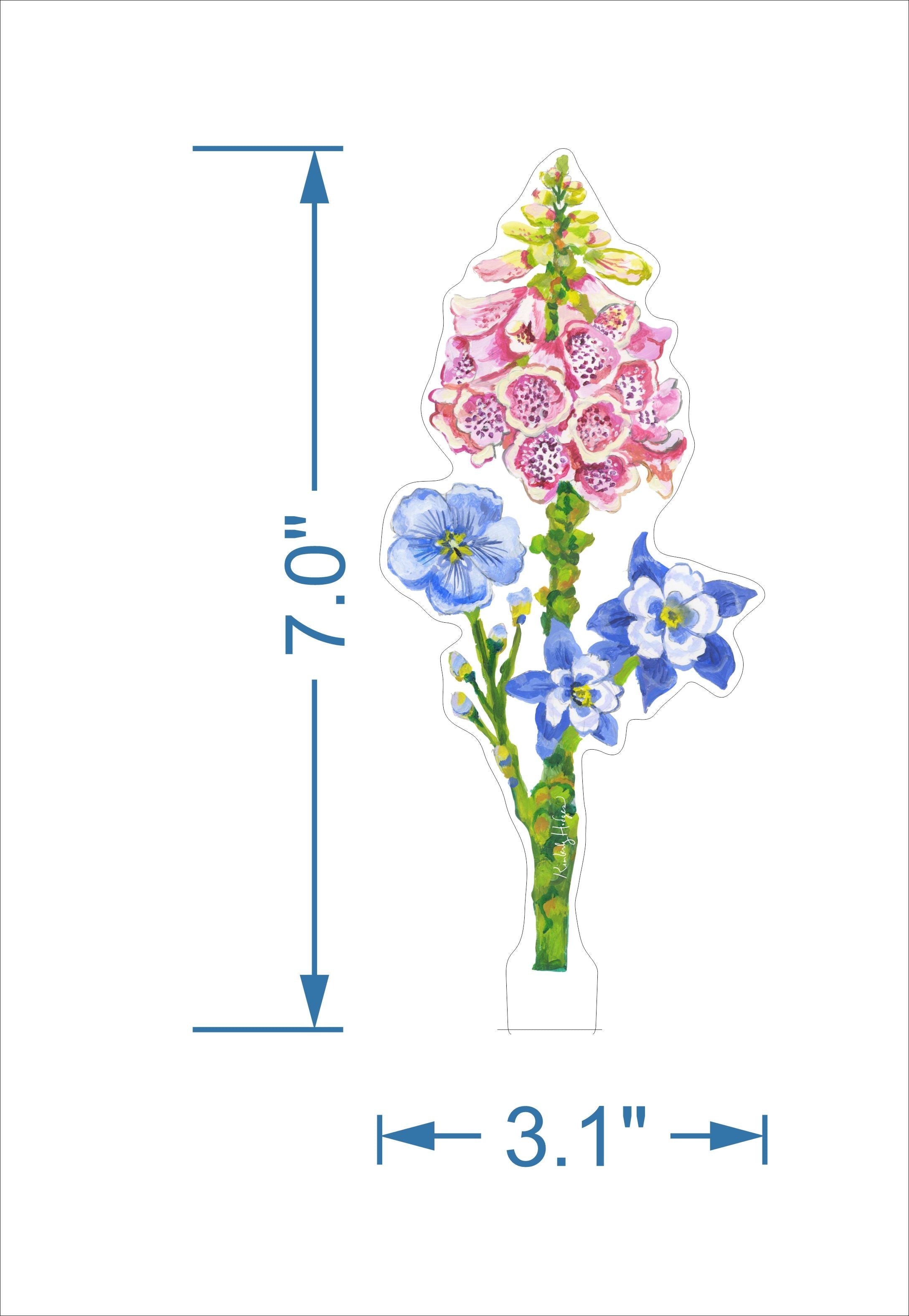 Foxglove Acrylic Flower – Small