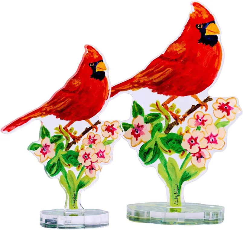 Spring Cardinal Large Acrylic Cutout