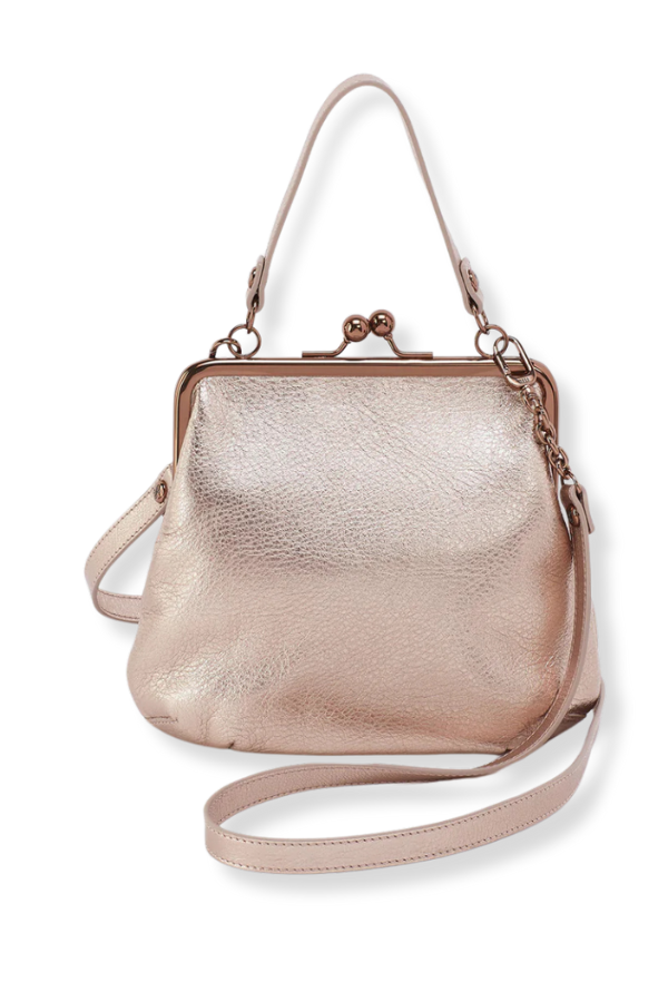 Accessories - Purse - Alba Crossbody - Pink Gold Metallic