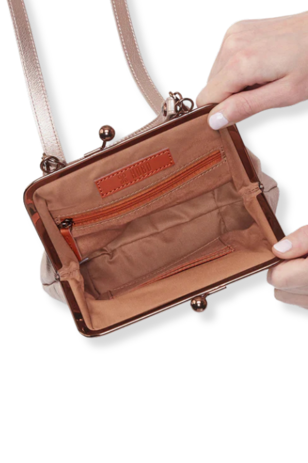 Accessories - Purse - Alba Crossbody - Pink Gold Metallic