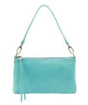 Accessories - Purse - Darcy - Light Aqua purse with a strap on a white background 