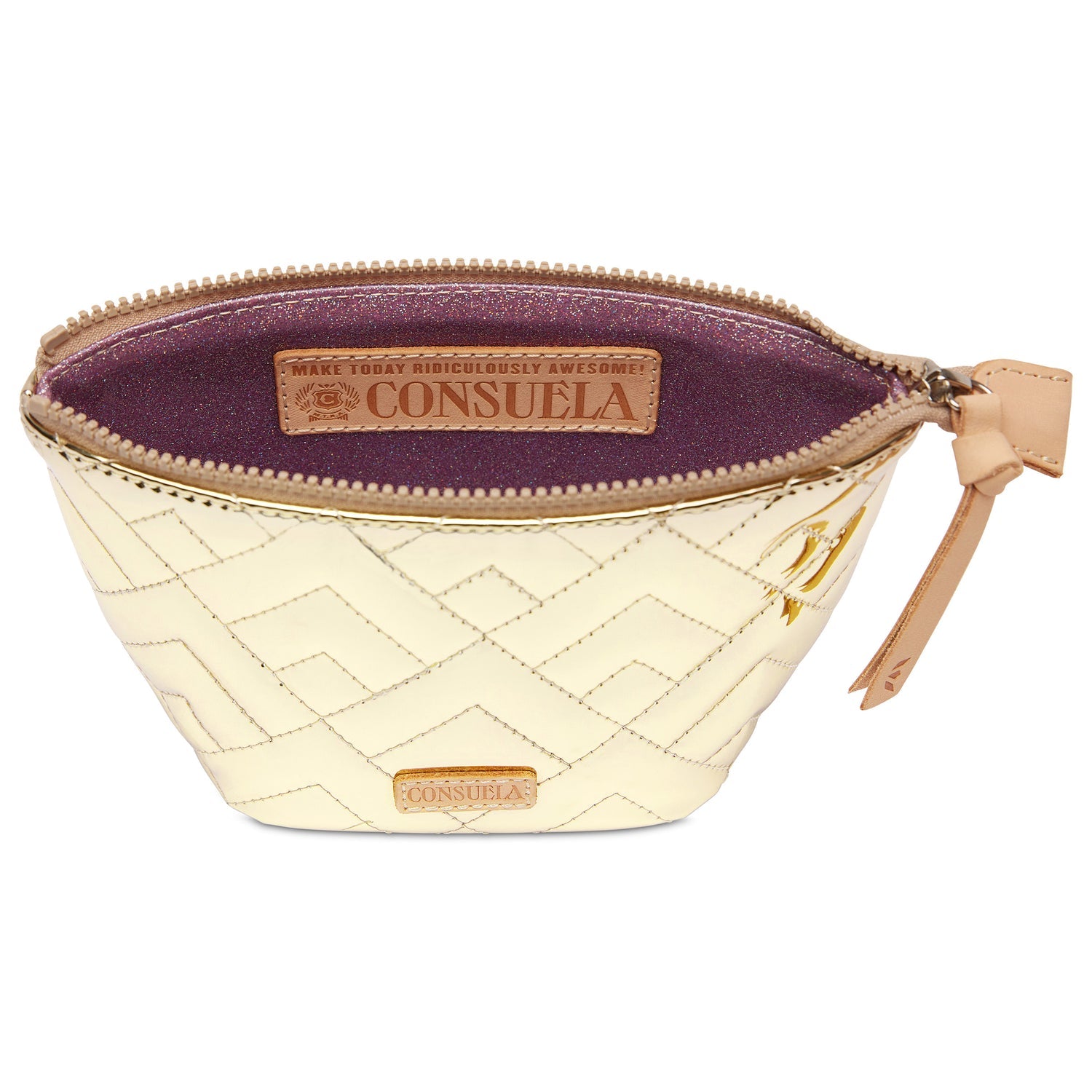 Accessories - Cosmetic Bag - Evadney - Gold - Medium