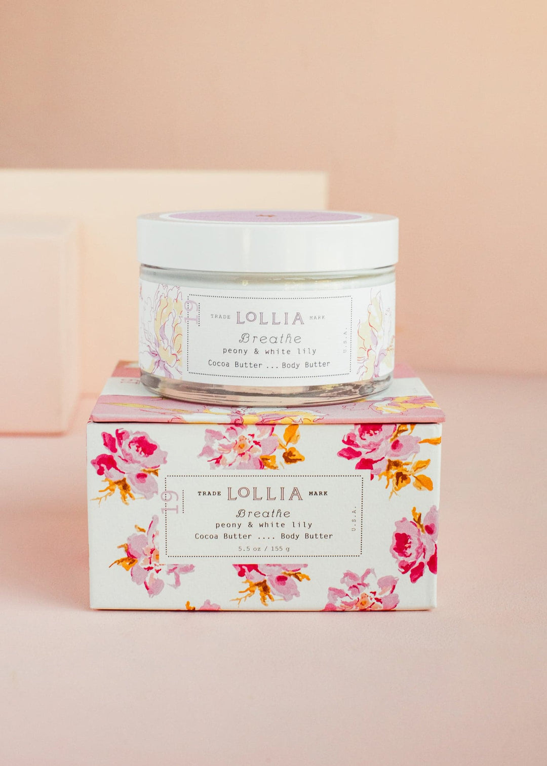 Body Butter - Breathe - Peony & White Lily - 5.5oz