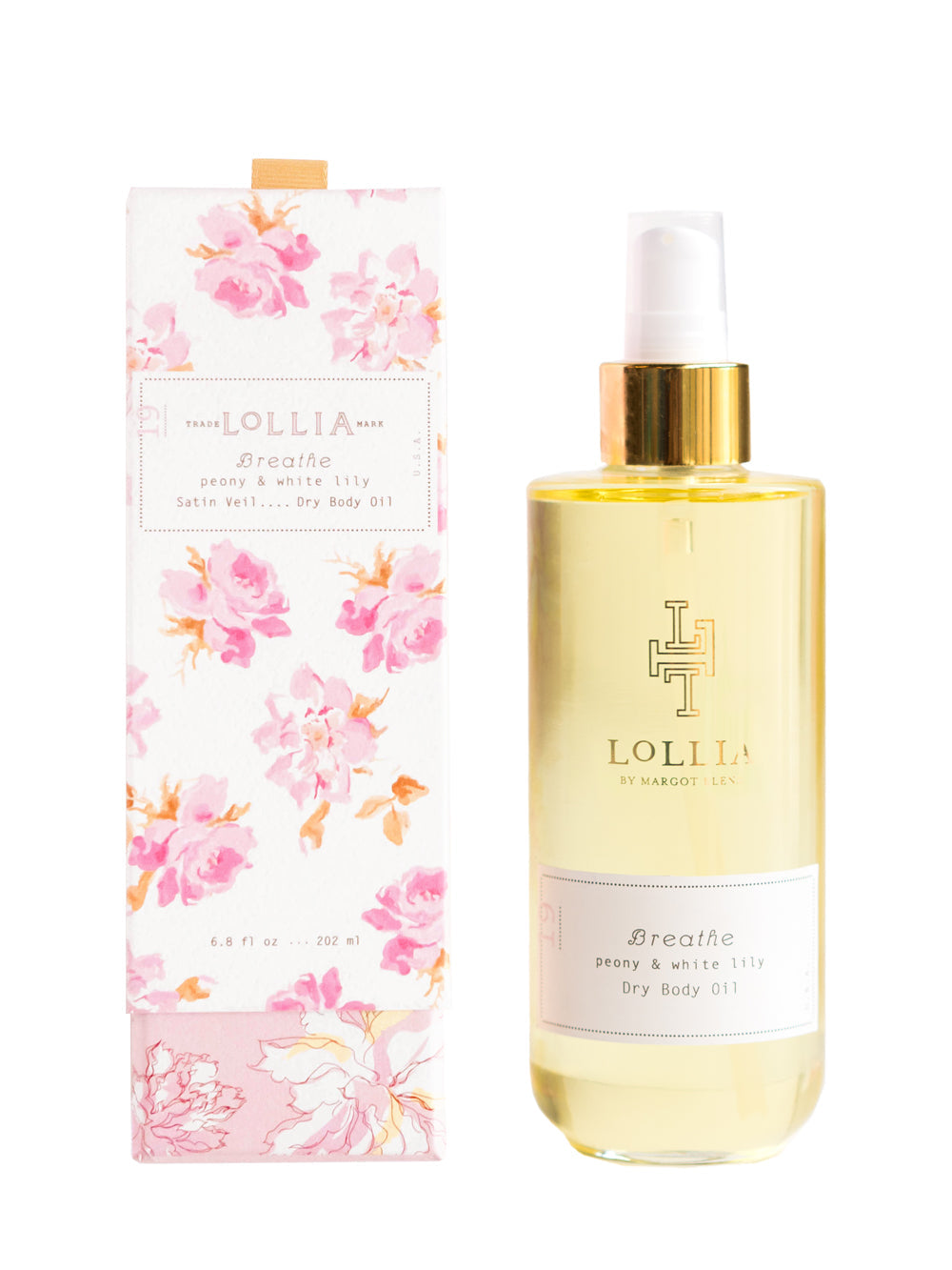 Dry Body Oil - Breathe - Peony & White Lily
