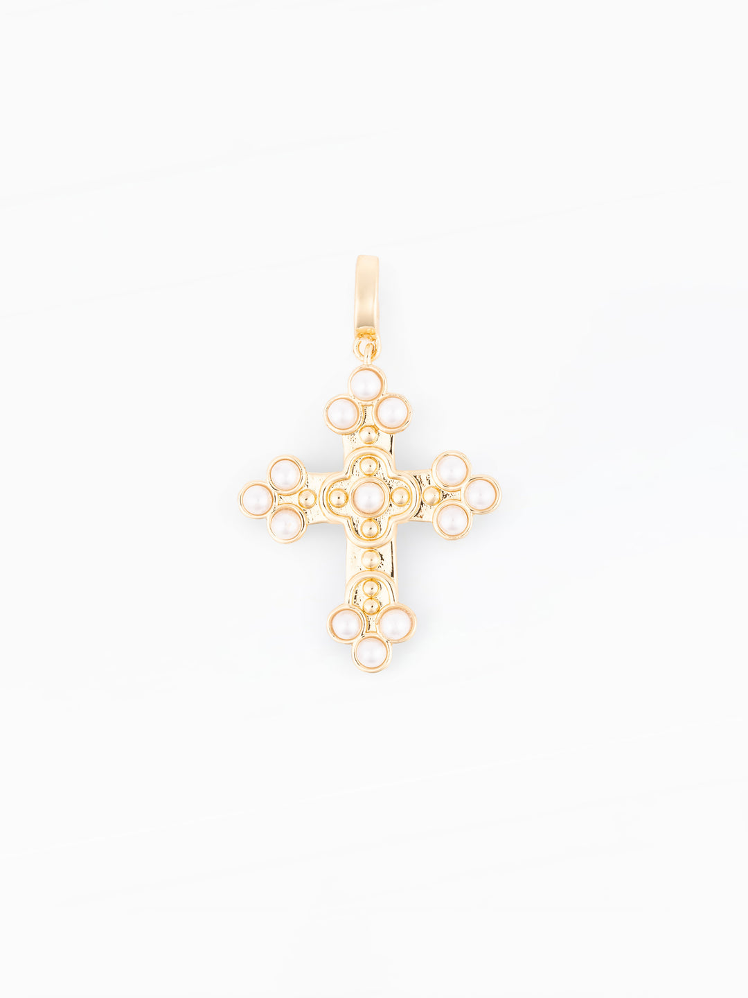 Sophie Pearl Cross Charm