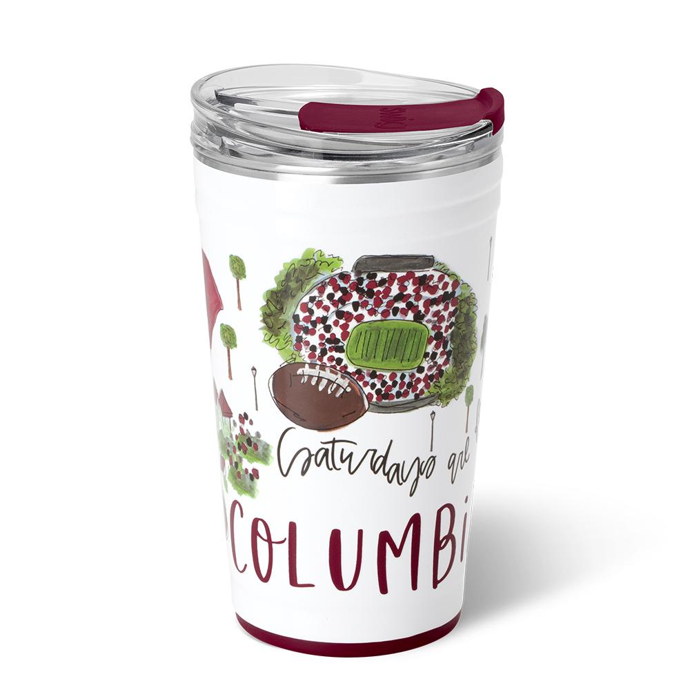 Gameday - Carolina Tumbler - 24oz. - cup with design on a white background 