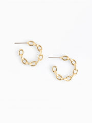 Ainsley Link Hoop Earrings
