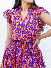Gameday - Apparel - Marley - Touchdown Top - Purple/Orange - XS