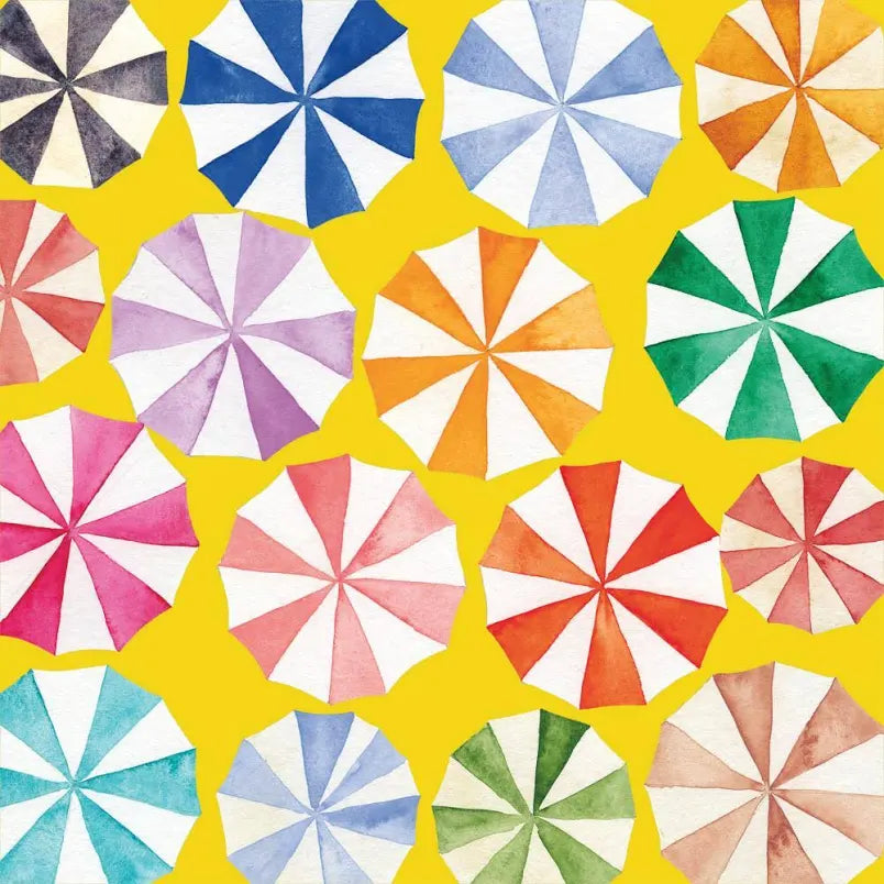 Copacabana Beach Umbrella Cocktail Napkins