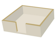 Taupe Wood Beverage Caddy – Cocktail Napkin Holder