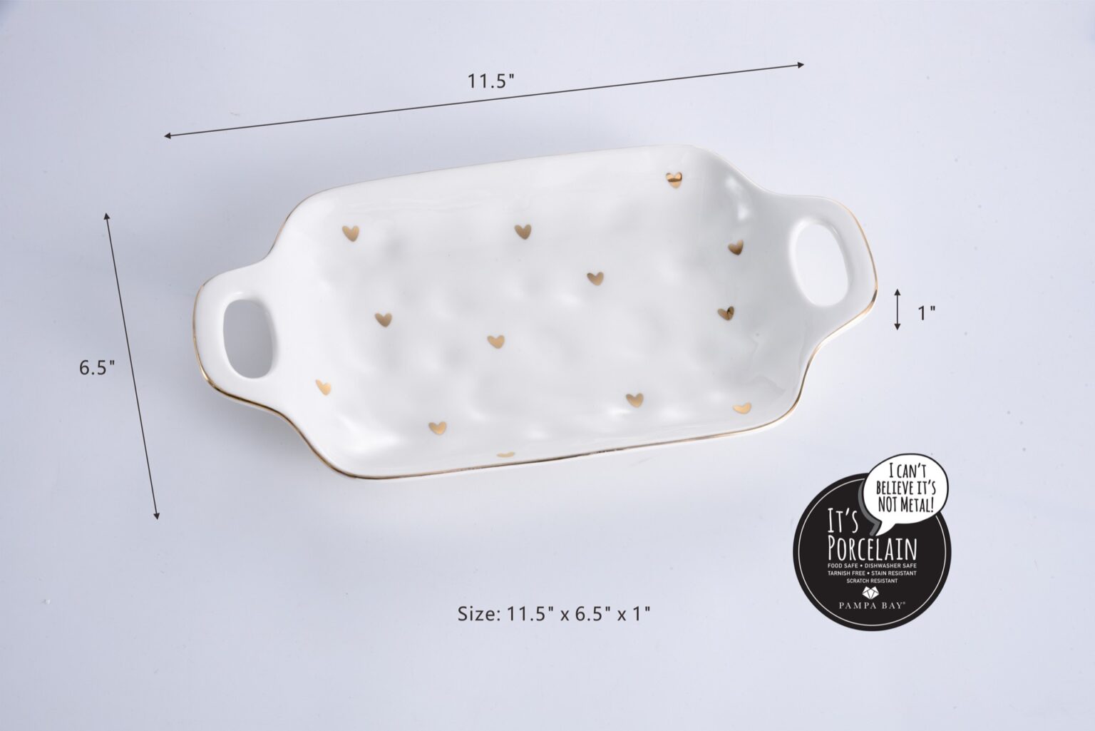 Tray - Heart To Heart - Tray With Handles