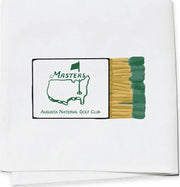 Napkin with Matches with Masters Augusta National Golf Club logo on a white background
