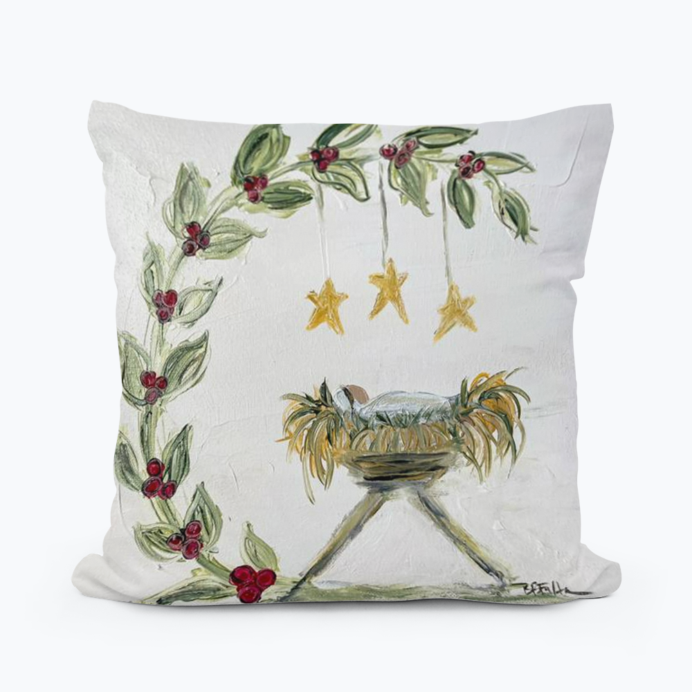 Seasonal - Pillow - Holy Manger - 18”x18”