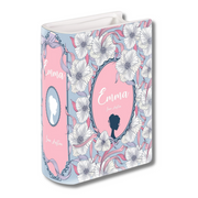 Product packaging with floral design and 'Emma' text on a white background