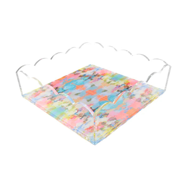 Tray - Brooks Avenue - Scalloped Square - Acrylic