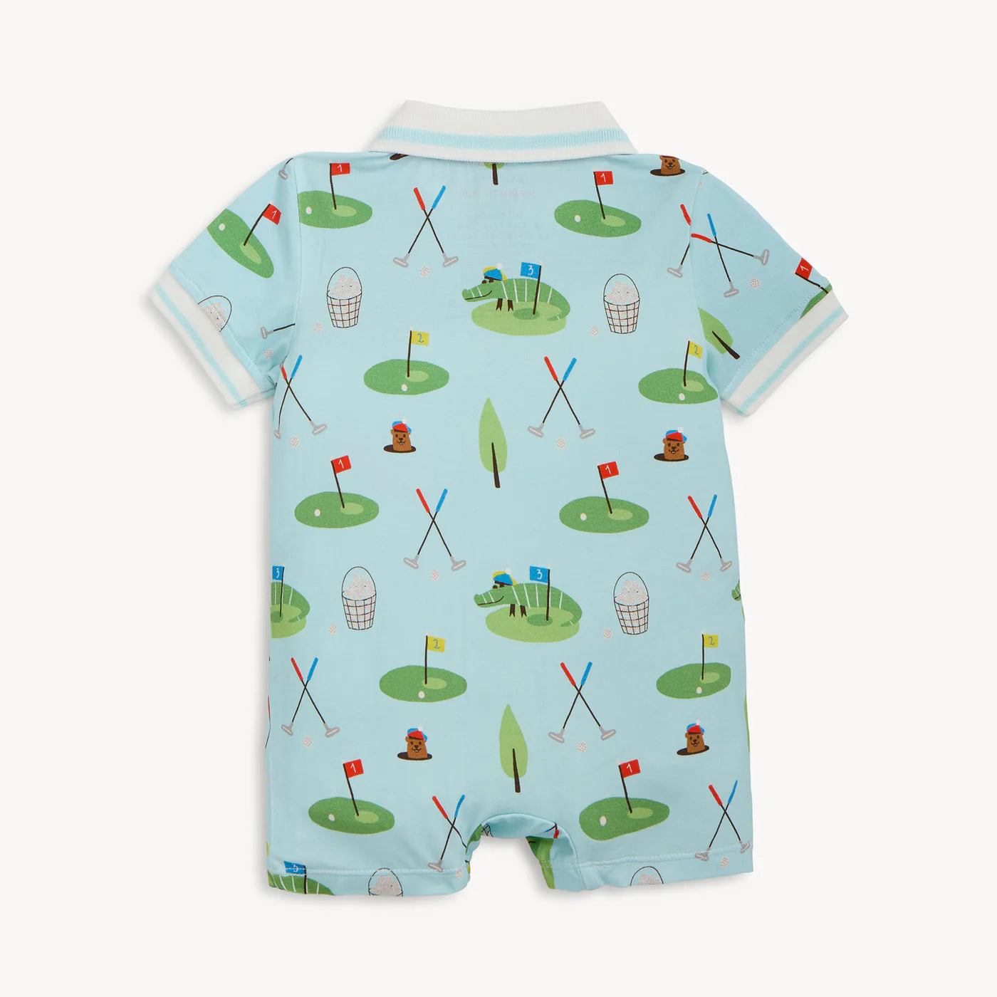 Children - Magnetic Polo Romper - Gopher It - 9-12 mo.