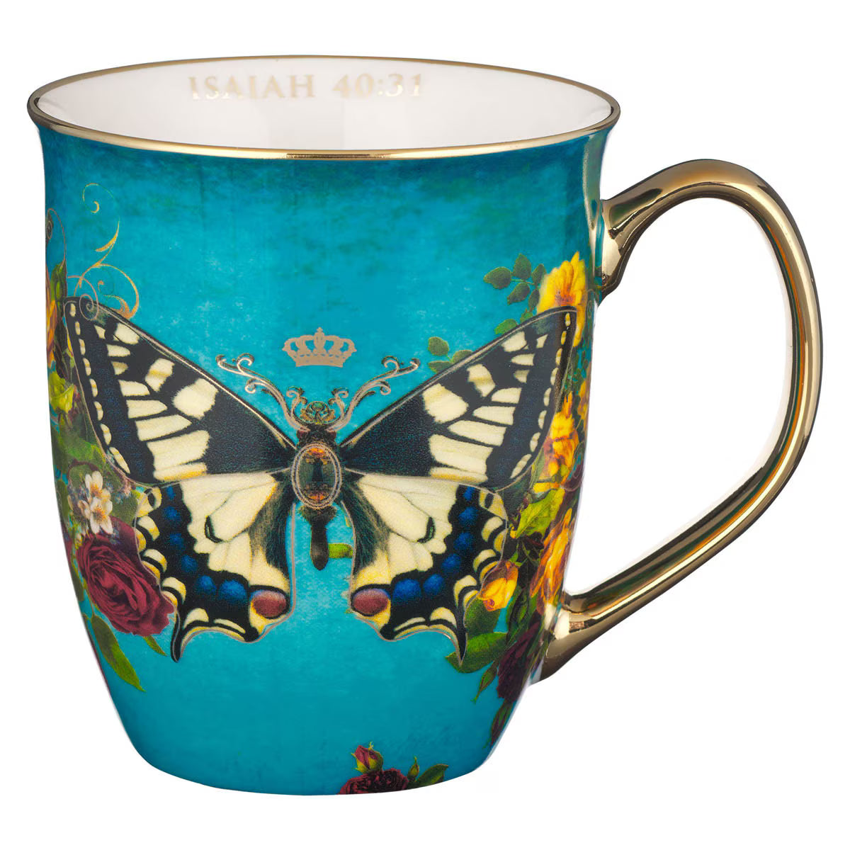 Mug - Hope - Teal Butterfly