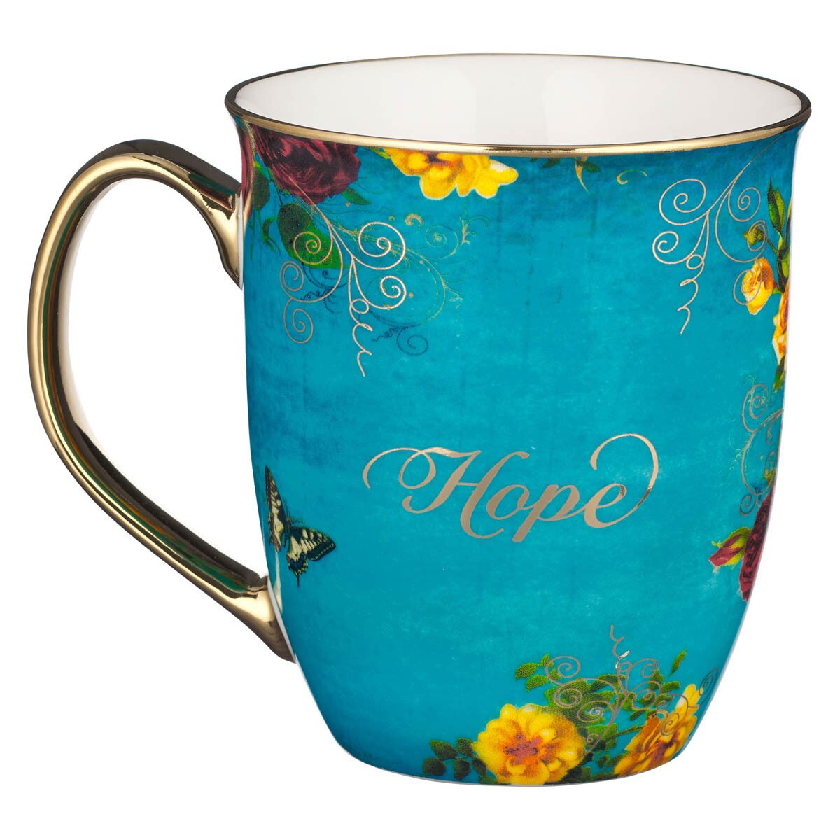 Mug - Hope - Teal Butterfly