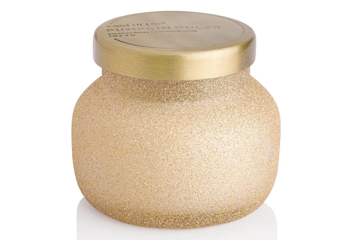 Seasonal - Candle - Champagne Glitter - Pumpkin Dulce - 8 oz. Jar