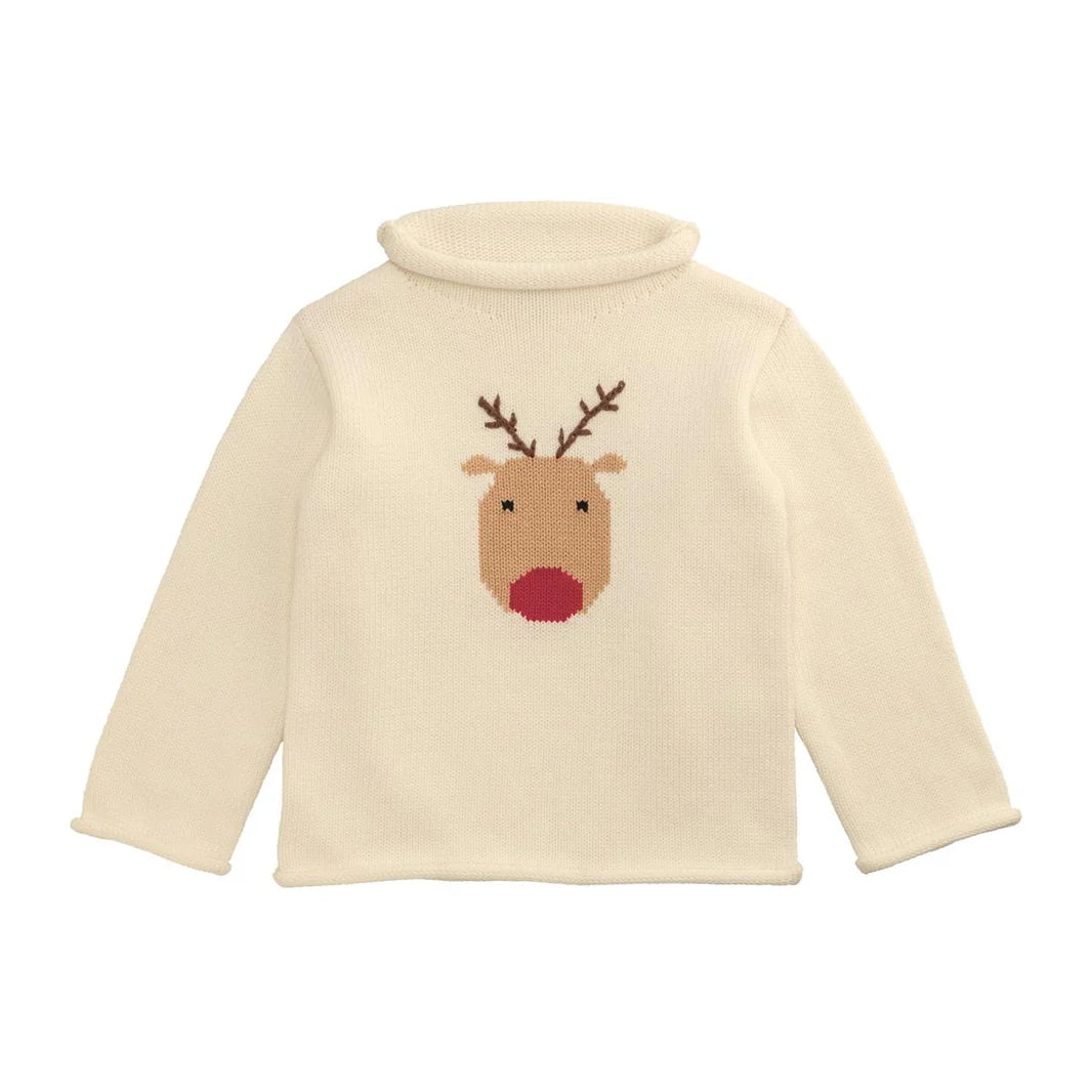 Seasonal - Children - Apparel - Reindeer Rollneck Sweater - 6-12M