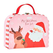 Seasonal - Children - Santa Tea Set - red and pink cardboard kit 