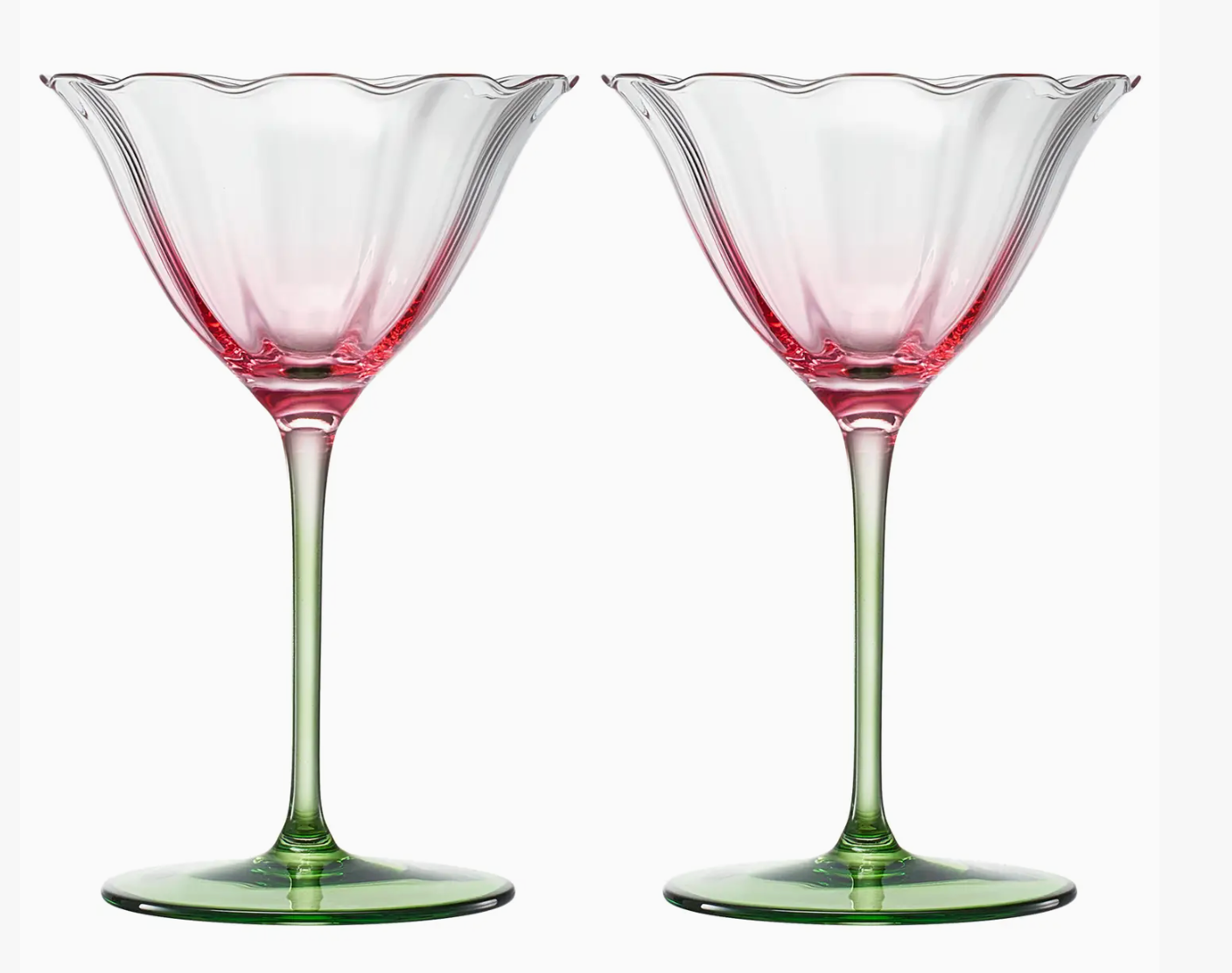 Tulip Champagne Coupe Glasses – Set of 2