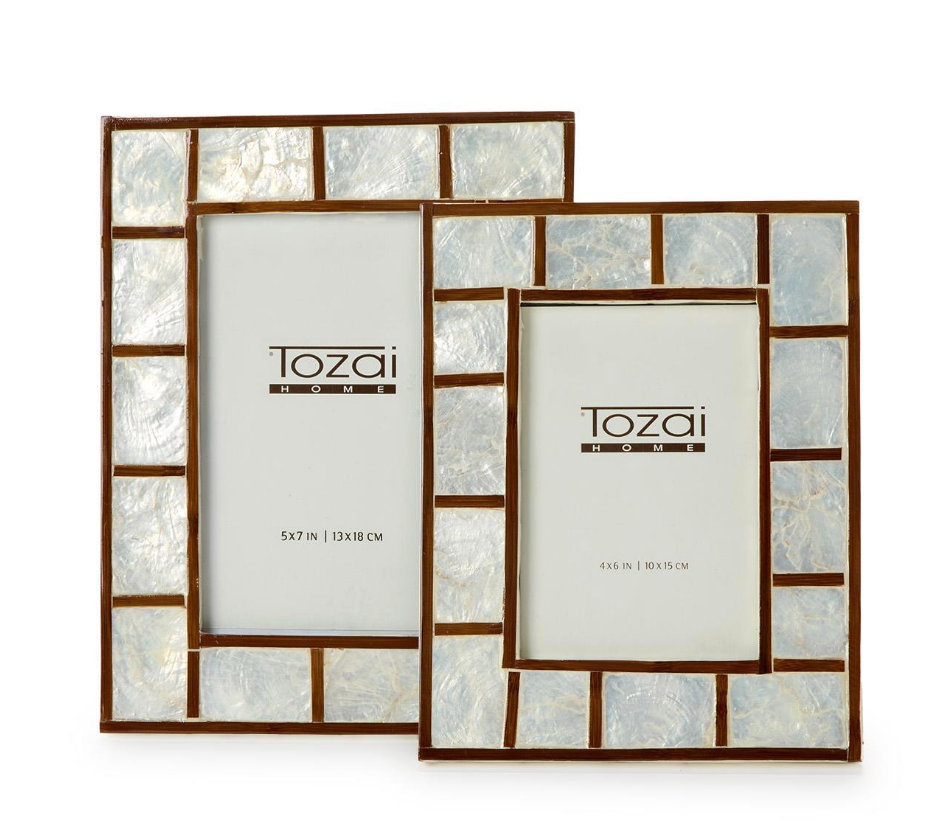 Bamboo Capiz Shell Picture Frame