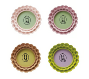 Round Double Ruffle Resin Photo Frame, 4" — Choose Your Color