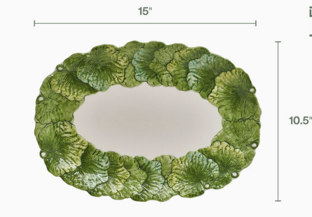 Platter - La Fleur Leaf - 15"