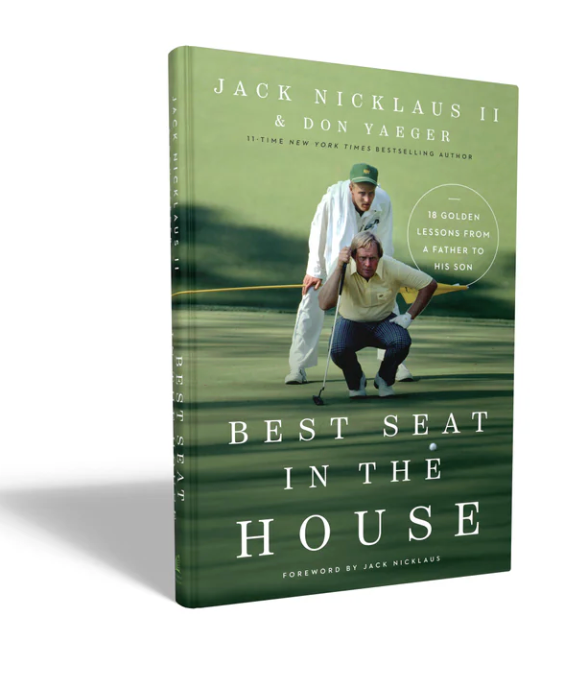 Book titled 'Best Seat in the House' by Jack Nicklaus II and Don Yaeger on a white background