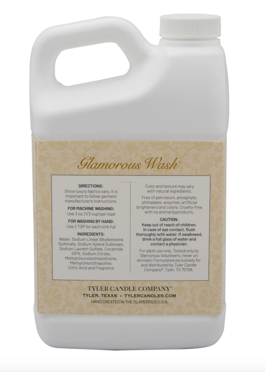 Diva Laundry Detergent 32 oz container back on white background