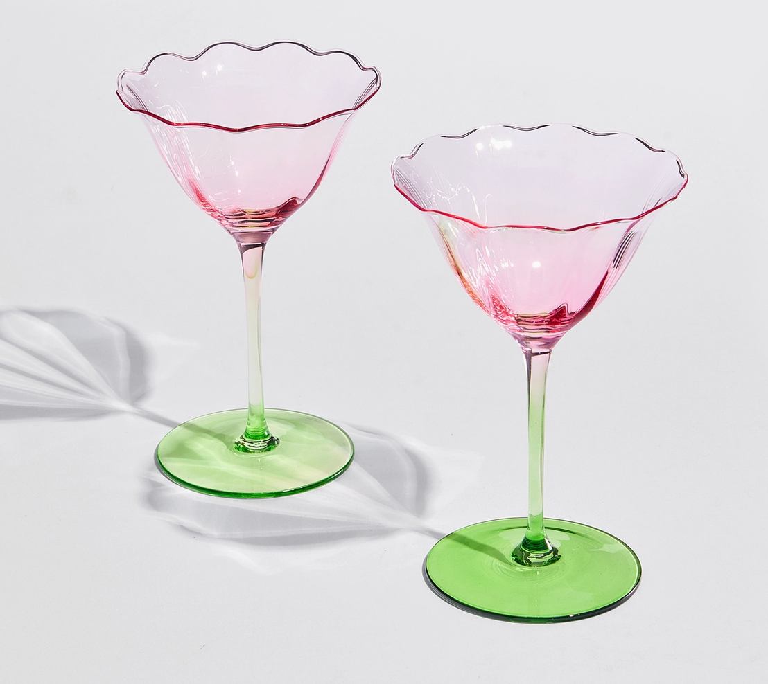 Tulip Champagne Coupe Glasses – Set of 2