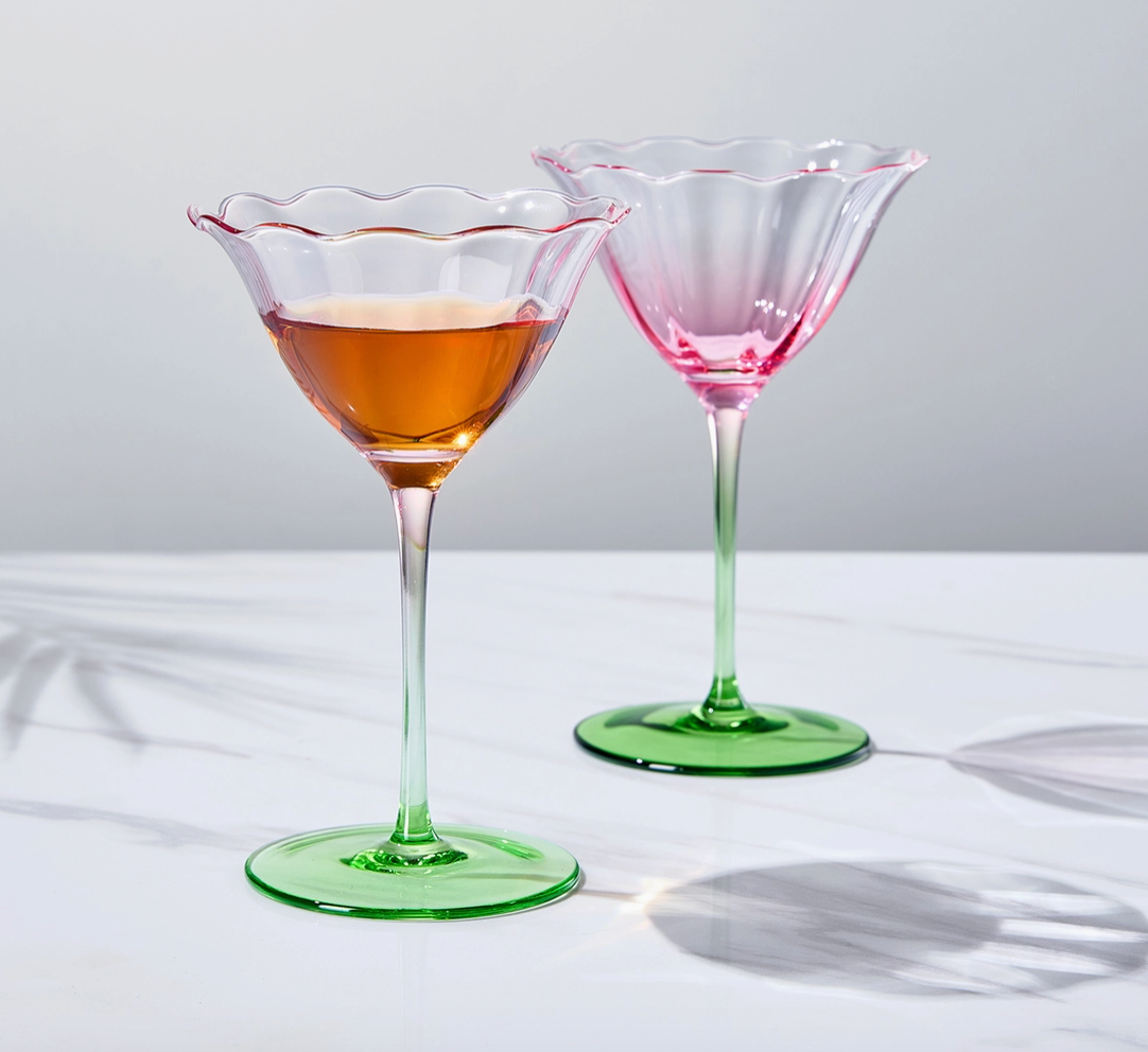 Tulip Champagne Coupe Glasses – Set of 2