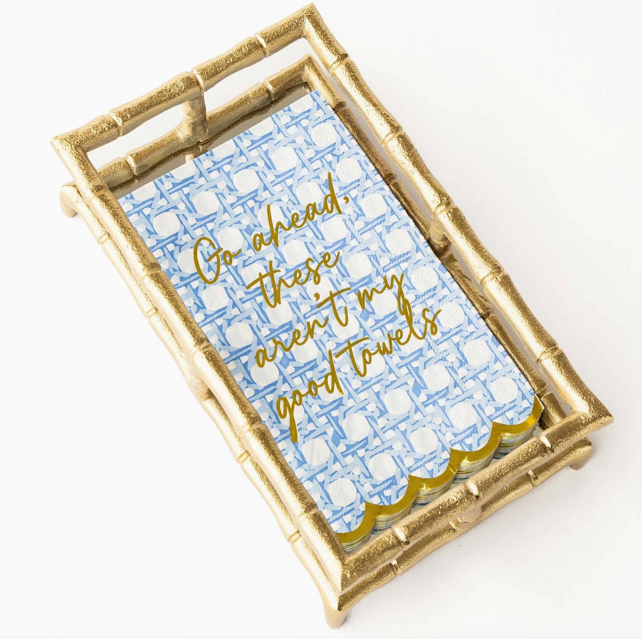 Blue Cane Guest Napkins