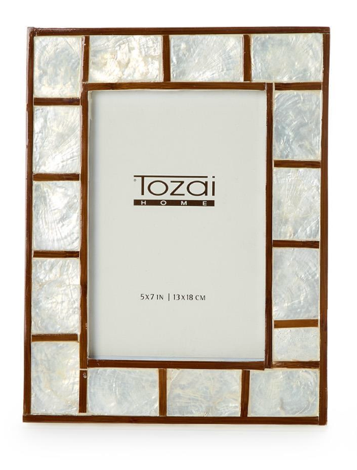 Bamboo Capiz Shell Picture Frame