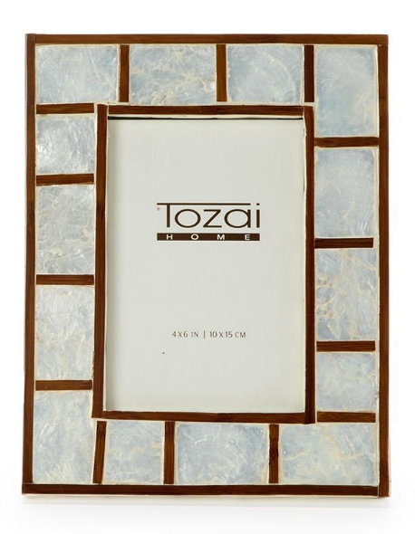 Bamboo Capiz Shell Picture Frame
