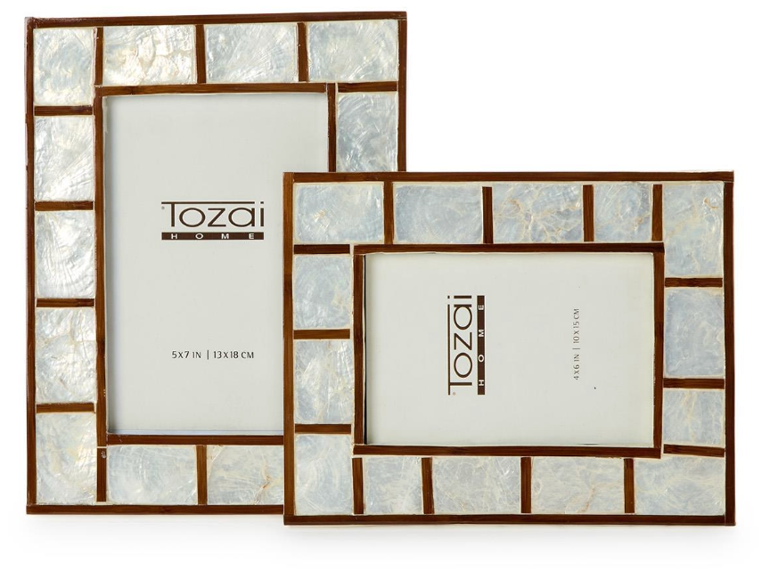 Bamboo Capiz Shell Picture Frame