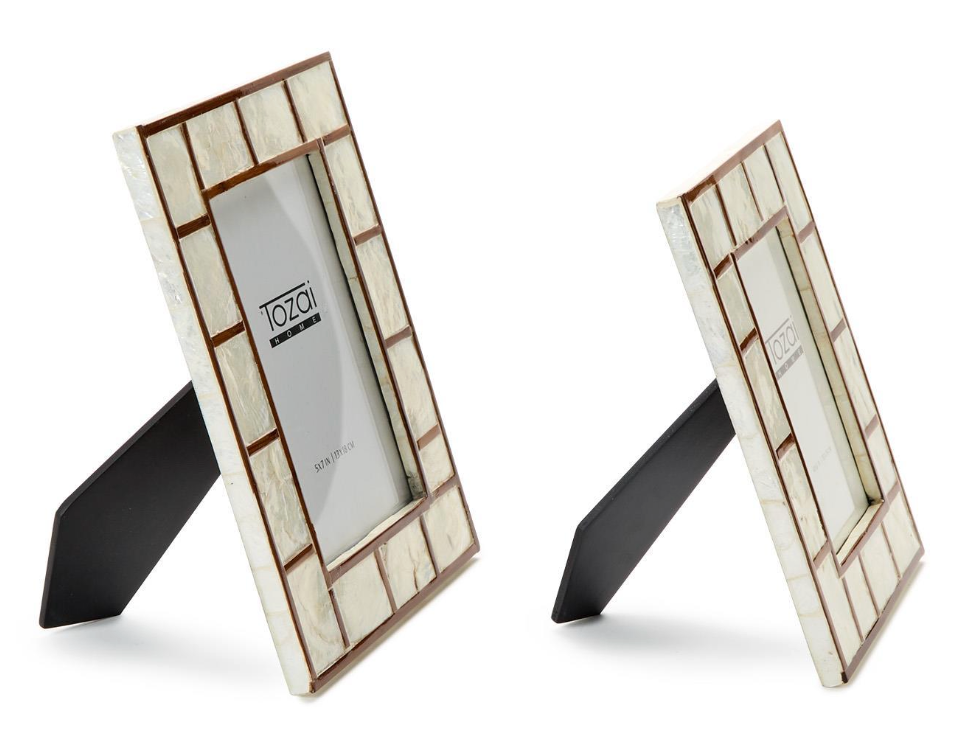 Bamboo Capiz Shell Picture Frame