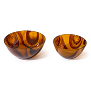Tortoise Swirl Resin Serving Bowl - Small or Large