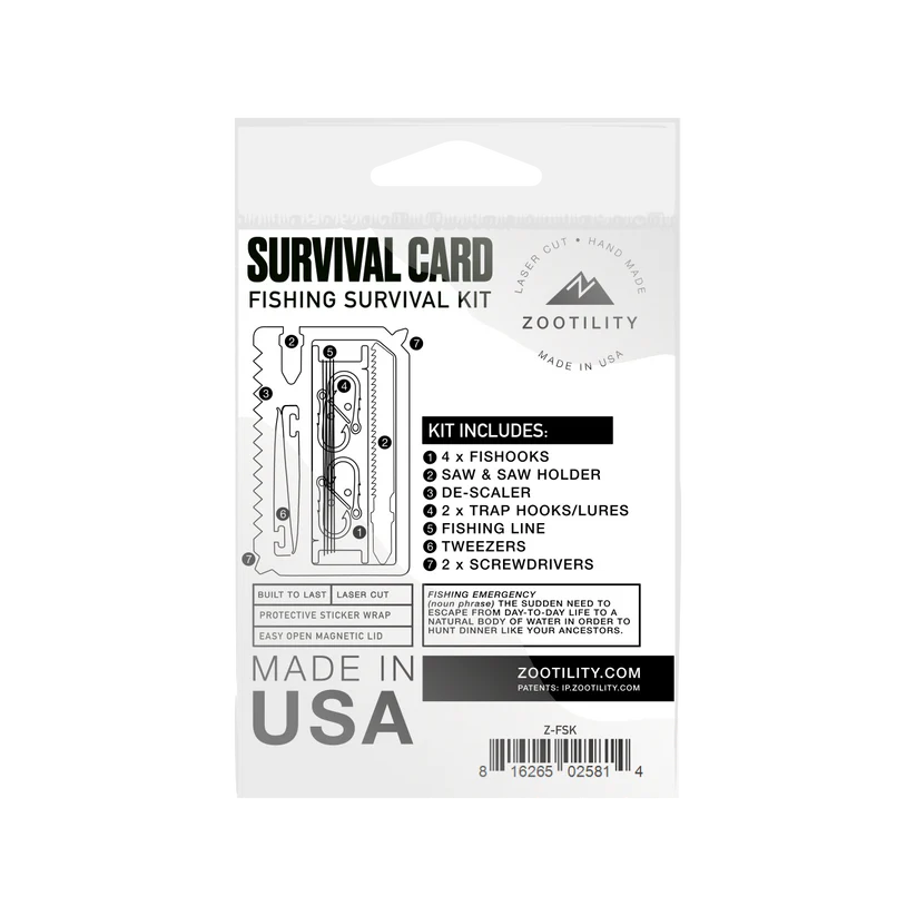 Men - Survival Kit - Fishing - 7 in 1