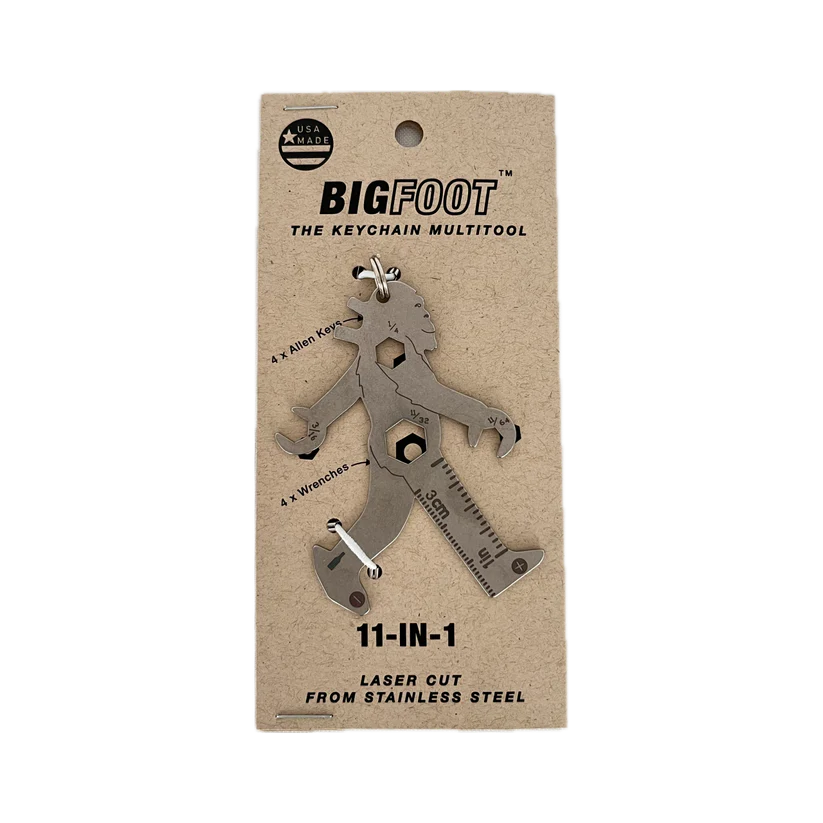 Men - Multi-tool Keychain - Bigfoot - 11 in 1